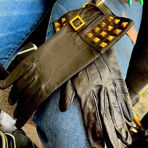 Tory Burch studded gloves